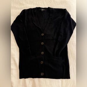 Vintage Cashmere Black Cardigan